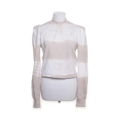 Sweatshirt (Beige, Weiß) von Bershka