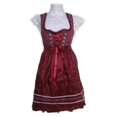 Dirndl (Rød) fra Marjo Bomuld