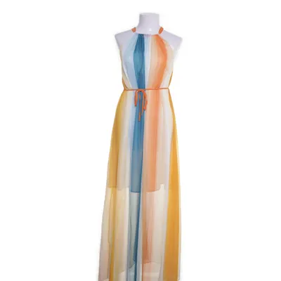 Maxi jurk (Oranje, Meerkleurig) van H&M Polyester