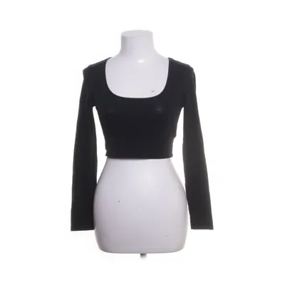 Crop Top (Schwarz) von Shein Baumwolle, Elasthan