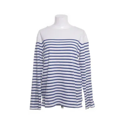 Langærmet t-shirt (Hvid, Blå) fra Mousqueton Bomuld