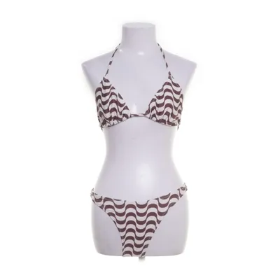 Bikini (White, Brown) from Butter & Hazel Elastane, Polyester