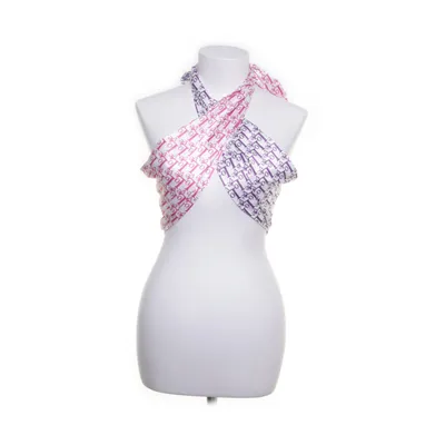 Crop Top (Lila, Pink, Weiß) von Shein Polyester, Elasthan