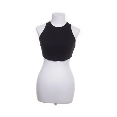 Crop Top (Schwarz) von Bershka Baumwolle, Elasthan