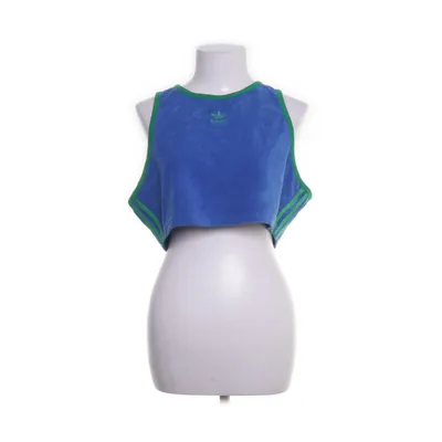 Träningslinne (Blå, Grön) från Adidas Bomull, Polyester