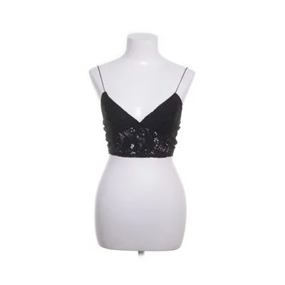 Crop top (Zwart) van Bershka