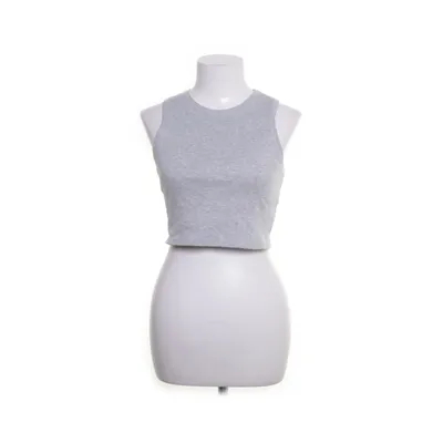 Crop top (Grijs) van Weekday Elastaan, Katoen