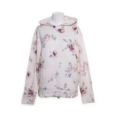 Hoodie (White, Multicolored) from Hollister Cotton, Polyester