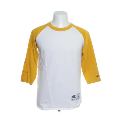 Long sleeve T-shirt (White, Yellow) from Champion Cotton