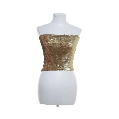 Tube top (Gold) from Mango Casual Sportswear Elastane, Polyester
