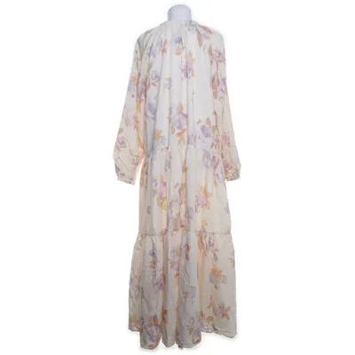 Långklänning (Beige, Flerfärgad) från Arket Viskos, Polyamid, Linne