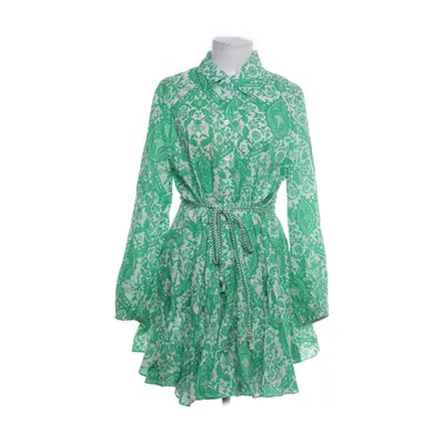 Klänning (Vit, Grön) från Zara Bomull