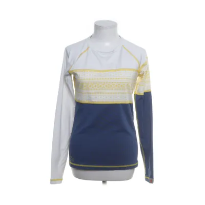 Långärmad t-shirt (Vit, Blå) från Varg