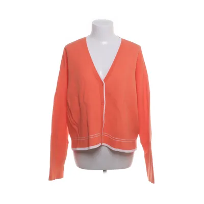 Cardigan (Orange, White) from Me + Em Cotton, Polyamide, Elastane