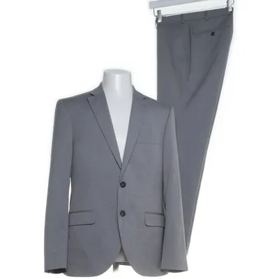 Kostym (Grå) från Angelo Litrico Elastan, Polyester, Viskos