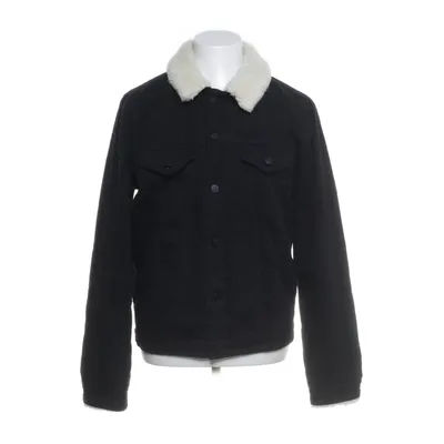 Fodrad jeansjacka (Svart) från ASOS Bomull, Polyester