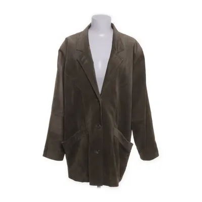 Læderblazer (Grøn) fra Jofama Læder, Ruskind