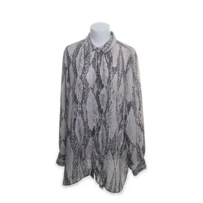 Blouse (Beige, Black) from Ellen Tracy Polyester