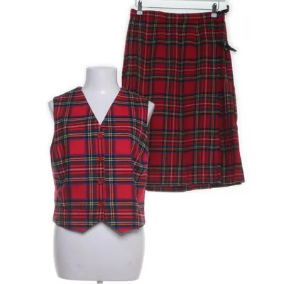 Klederdracht (Rood, Meerkleurig) van Moffat Weavers Wol