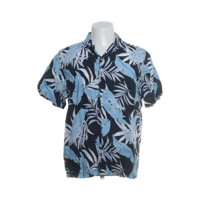 Kortärmad skjorta (Blå, Flerfärgad) från Knowledge Cotton Apparel Ekologisk bomull, Linne