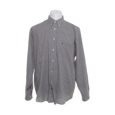 Buttondown-skjorta (Svart, Vit) från Baron Polyester, Bomull