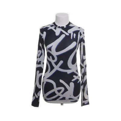 Lange mouwen shirt (Blauw, Meerkleurig) van H&M Studio Elastaan, Katoen