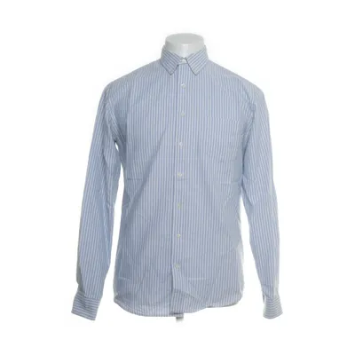 Button down shirt (White, Blue) from Schnayderman's Cotton