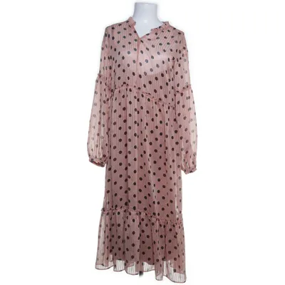 Maxikjole (Brun, Flerfarvet) fra Nümph Elastan, Polyester, Viscose
