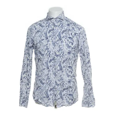 Shirt (White, Blue) from Bläck Cotton