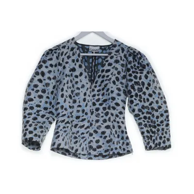 Blus (Blå, Svart) från Ganni Polyamid, Polyester