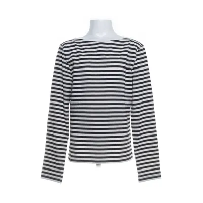 Långärmad t-shirt (Vit, Blå) från DÔEN Bomull