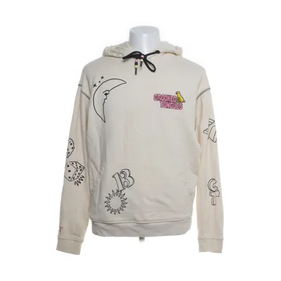 Hoodie (Beige, Multicolored) from Crooked Tongues Cotton