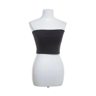 Crop top (Zwart) van Junkyard Elastaan, Polyester