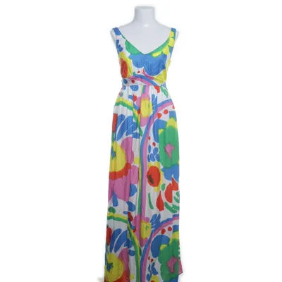 Maxi dress (White, Multicolored) from Marimekko Viscose, Silk, Polyester