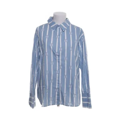 Shirt (Blauw, Wit) van By Malina Katoen