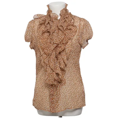 Top (Brown, White) from Saint Tropez Polyester