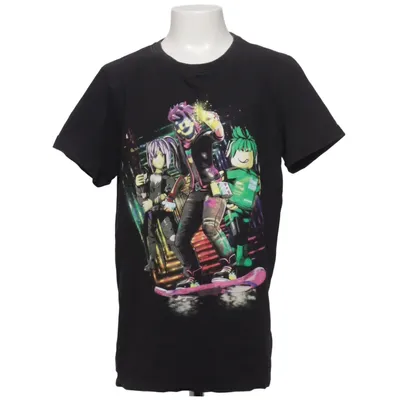 T-shirt (Svart, Flerfärgad) från Roblox Bomull, Elastan