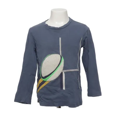 T-shirt à manches longues (Bleu, Multicolore) de Mini Boden Coton