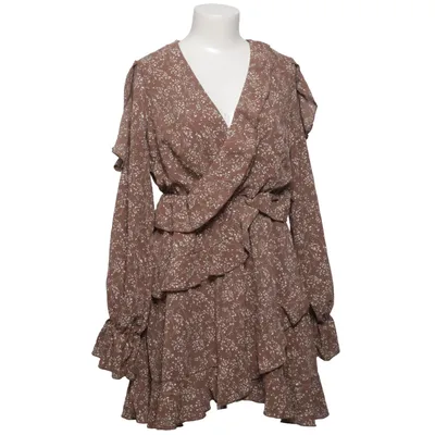 Dress (Brown, White) from Missguided Petite Polyester