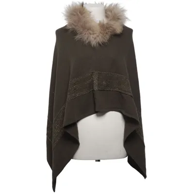 Poncho (Grijs) van Mala Alisha Kasjmier, Polyamide, Viscose, Wol