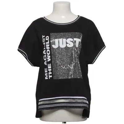 Top (Black, White) from Signet Cotton, Elastane, Polyester