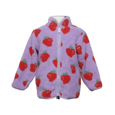 Fleecejakke (Lilla, Rød, Flerfarvet) fra Rikiki Polyamid, Polyester