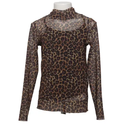 Pul à col roulé (Marron, Noir) de Name It Coton, Élasthane, Polyester