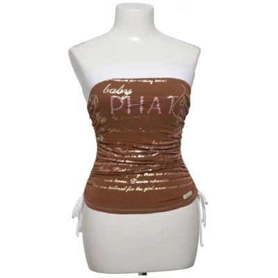 Tube top (Bruin, Wit) van Baby Phat Katoen, Elastaan