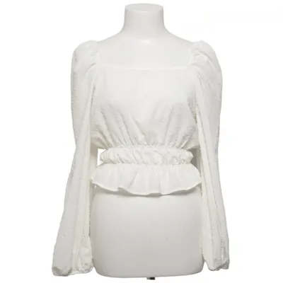 Crop top (Vit) från Dilvin Basic Polyester