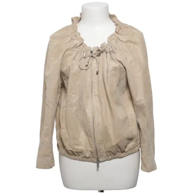 Leather jacket (Beige) from Akanne Klein Acetate, Leather