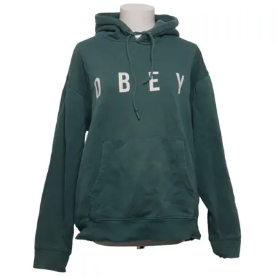 Huvtröja (Grön) från Obey Bomull, Polyester