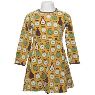 Robe (Jaune, Vert, Marron) de Villervalla Élasthane, Coton biologique
