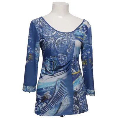 Top (Blauw, Wit, Meerkleurig) van Save the Queen Elastaan, Polyester, Zijde