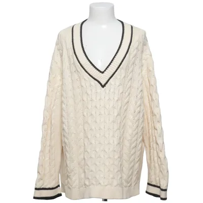 Pull-over (Beige, Noir) de H&M Acrylique, Coton